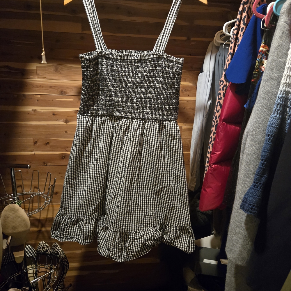 Black and White Gingham Dress